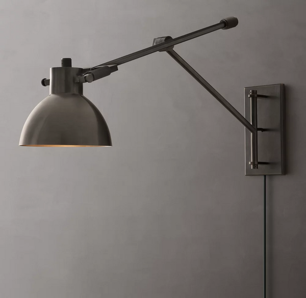 Machinist Swing-Arm Wall Sconce