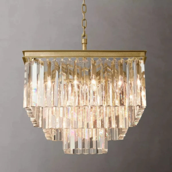 1920s Odeon Square Chandelier