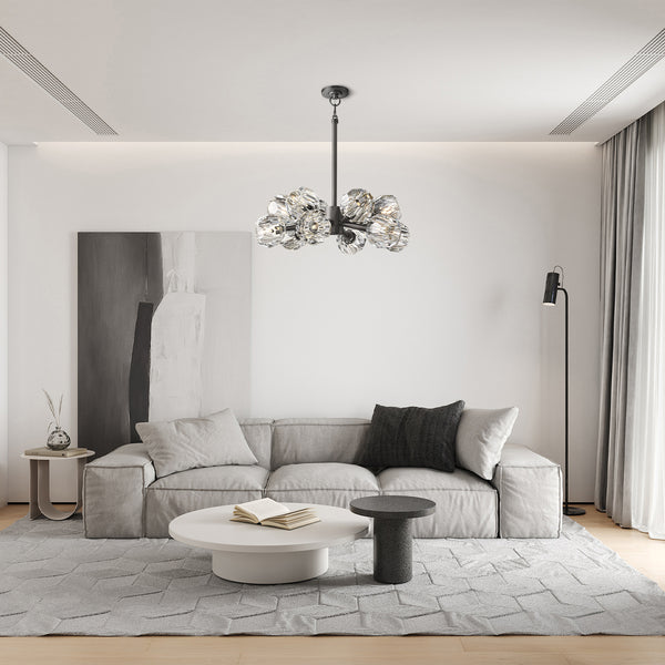 Boule De Cristal Glass Round Chandelier