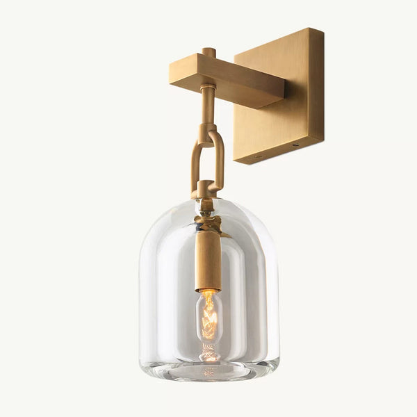 Botanist Cloche Crystal Sconce