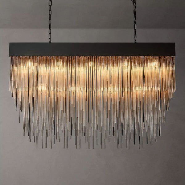 Cascada Rectangular Chandelier 54"