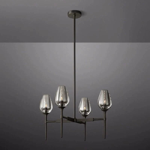 Tulip Crystal Round Chandelier