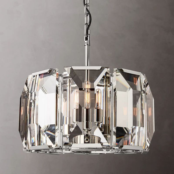 Harlow Crystal Round Chandelier 19"