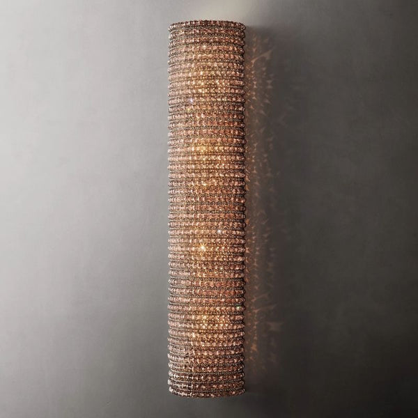 Crystal Halo Smoke Wall Sconce