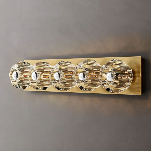 Boule De Cristal Clear Glass Linear Grand Wall Sconce
