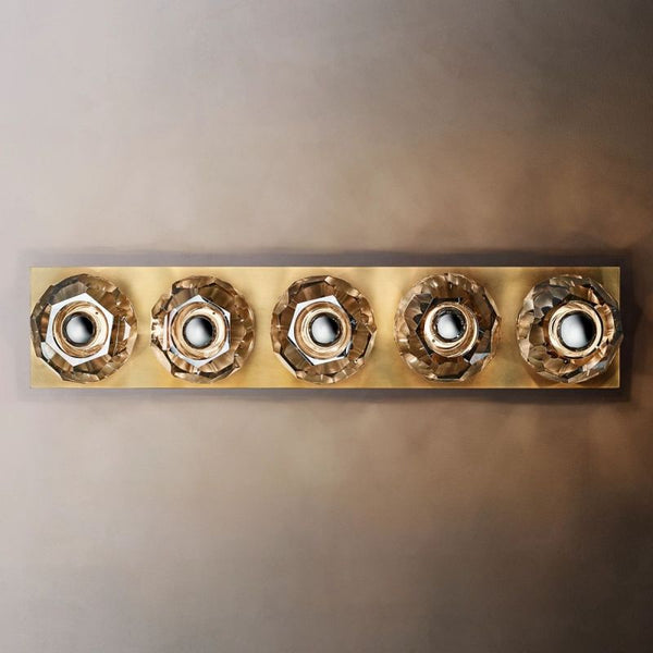 Boule De Cristal Smoke Glass Linear Grand Wall Sconce