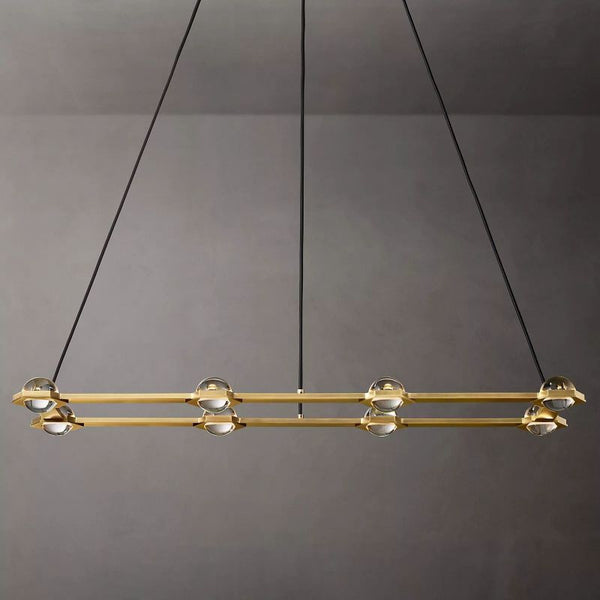Eclatant Rectangular Chandelier 54"