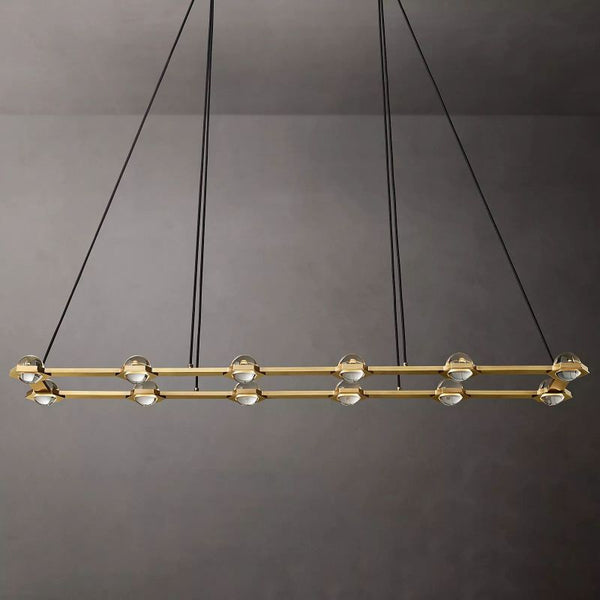 Eclatant Rectangular Chandelier 72"