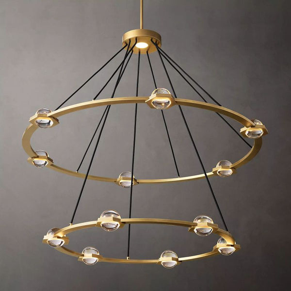 Eclatant Two Tier Round Chandelier 48"