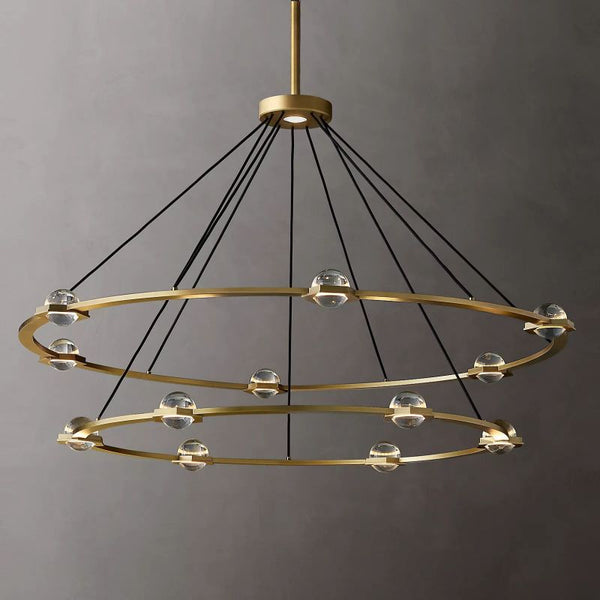 Eclatant Two Tier Round Chandelier 60"