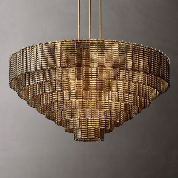 Sirene Glass Round Chandelier 52"